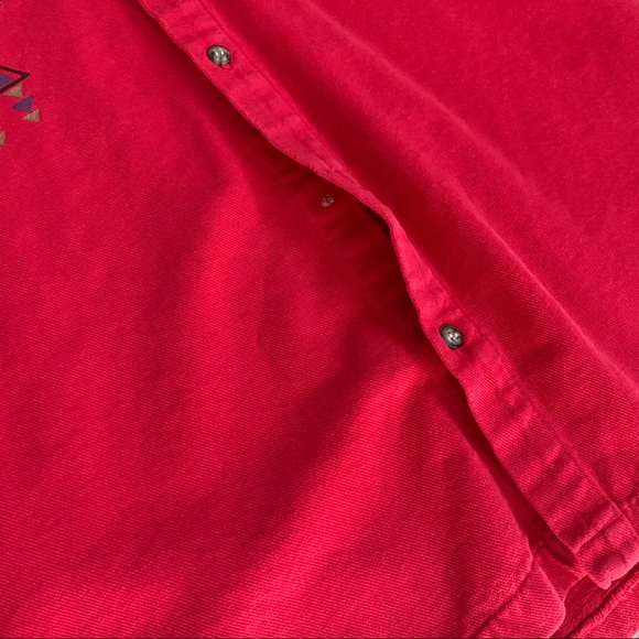 Vintage 90s Aztec cave painting design shirt - Picture 5 of 14